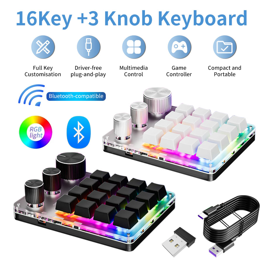 Gaming Keyboard No Rgb - Teclado Mecánico RGB Inalámbrico Bluetooth con