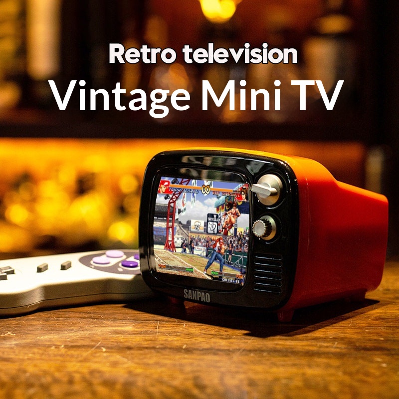 Mini TV Retro para Juegos, con - Gaming Keyboard Mini reseña y precio